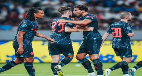 في مباراة "الوجوه الشابة".. مانشستر سيتي يهزم بايرن بثنائية وديا (فيديو)